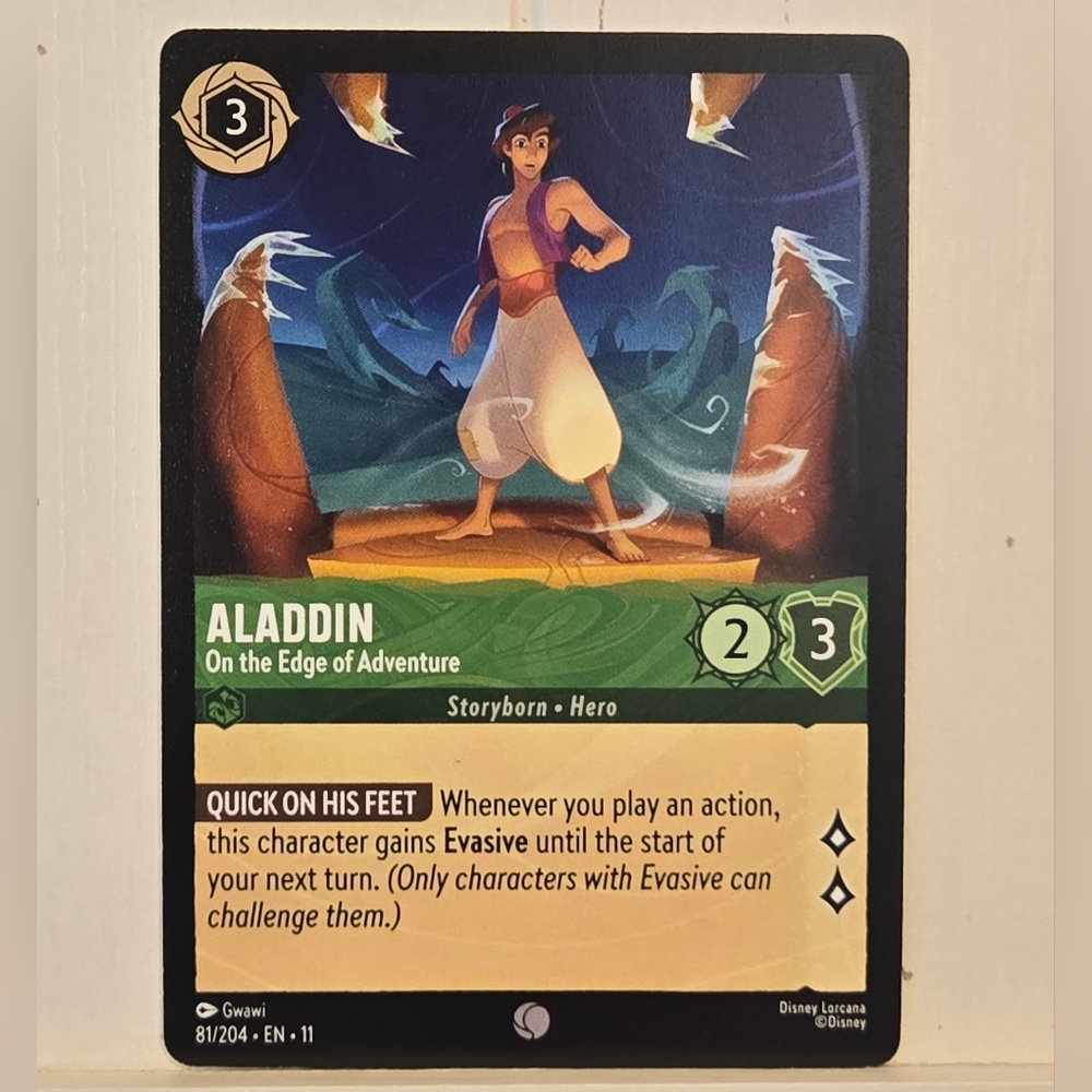 Aladdin On the Edge of Adventure 81/204 Disney Lorcana Chapter 11 Winterspell
